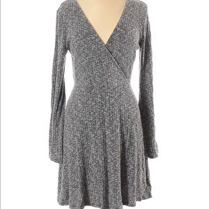 Grey and Black Sweater Dress